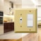 Amerelle Amerelle Century Polished Brass 2 gang Stamped Steel Decorator/Toggle Wall Plate 1 pk 163TRBR - alternate 2
